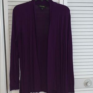 Deep plum cardigan